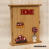 Ключница деревянная HOME 21*26см арт H21-1 настенная купить