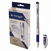 Ручка гелевая синяя  0,5мм Alingar "Sample"