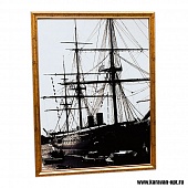 Картина (принт) 30*40 №11 Черно-белый корабль