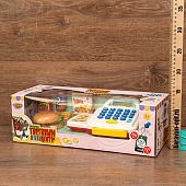 Кассовый аппарат с набором еды в коробке 39*16*13см.