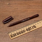 Ручка шариковая Flair PEACH TRENDZ  коричневая 1мм