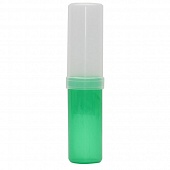 Пенал-тубус  прозрачный  зелёный пластик