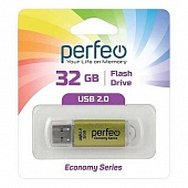 Флэш-карта USB2.0 FLASH PERFEO 32Gb Gold economy series 947439