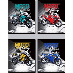 Тетрадь 24л. лин. "Moto racing"
