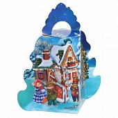 Коробка для конфет Ёлочка. Дед Мороз и звери (700гр)