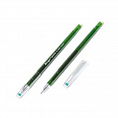 Ручка гелевая зелёная 0,5мм Alingar "Cristal"
