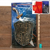 Набор Рыцарь BeBoy в комплекте: щит, меч, плащ и знамя, в/п, в пакете 64*35см.