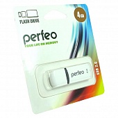 Флэш-карта USB2.0 FLASH Perfeo 4Gb White