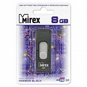 Флэш-карта USB2.0 FLASH Mirex 8Gb HARBOR BLACK