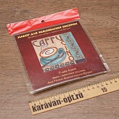 Вышивка бисером (набор канва с рисунком, бисер, игла)