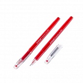 Ручка гелевая красная 0,5мм Alingar "Cristal"