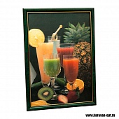 Картина объёмная 25*35 Натюрморт с бокалами, фруктами