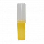 Пенал-тубус  прозрачный  жёлтый пластик