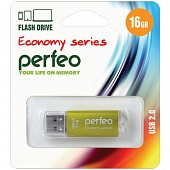 Флэш-карта USB2.0 FLASH PERFEO 16Gb Gold economy series 947377