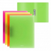 Папка с боковым зажимом пластиковая ErichKrause Neon цвета в ассортименте
