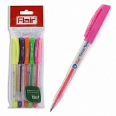 Ручка гелевая в наборе 5 цв. "Flair" Trendy Neon