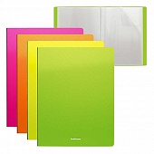 Папка с 20 файлами А4 ErichKrause Diagonal Neon цвета в ассортименте