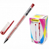 Ручка гелевая красная 0,7мм Buro Laconic