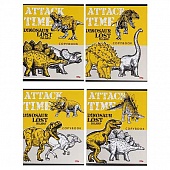 Тетрадь 96л. "Атака динозавров" обложка-мелованный картон