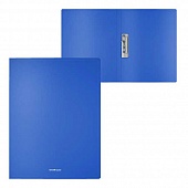 Папка с боковым зажимом пластиковая ErichKrause Class синяя