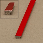 Багет картинный красный (пластик) 2,9м., ширина 19мм.