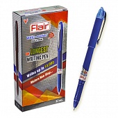 Ручка шариковая Flair  Writo-Metr DX, пластик, синяя, 0,5мм.