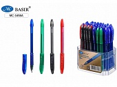 Ручка шариковая на масляной основе синяя,0,7мм (цвет чернил в ассортименте)