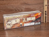 Игрушка деревянная  конструктор "Грузовик с прицепом+2 контейнера"