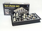 Шахматы, шашки, нарды 3в1 (размер поля 33*33см.)